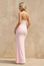 Robe longue bustier à volants - Harana