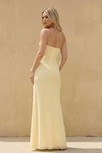 Robe longue bustier à volants - Harana