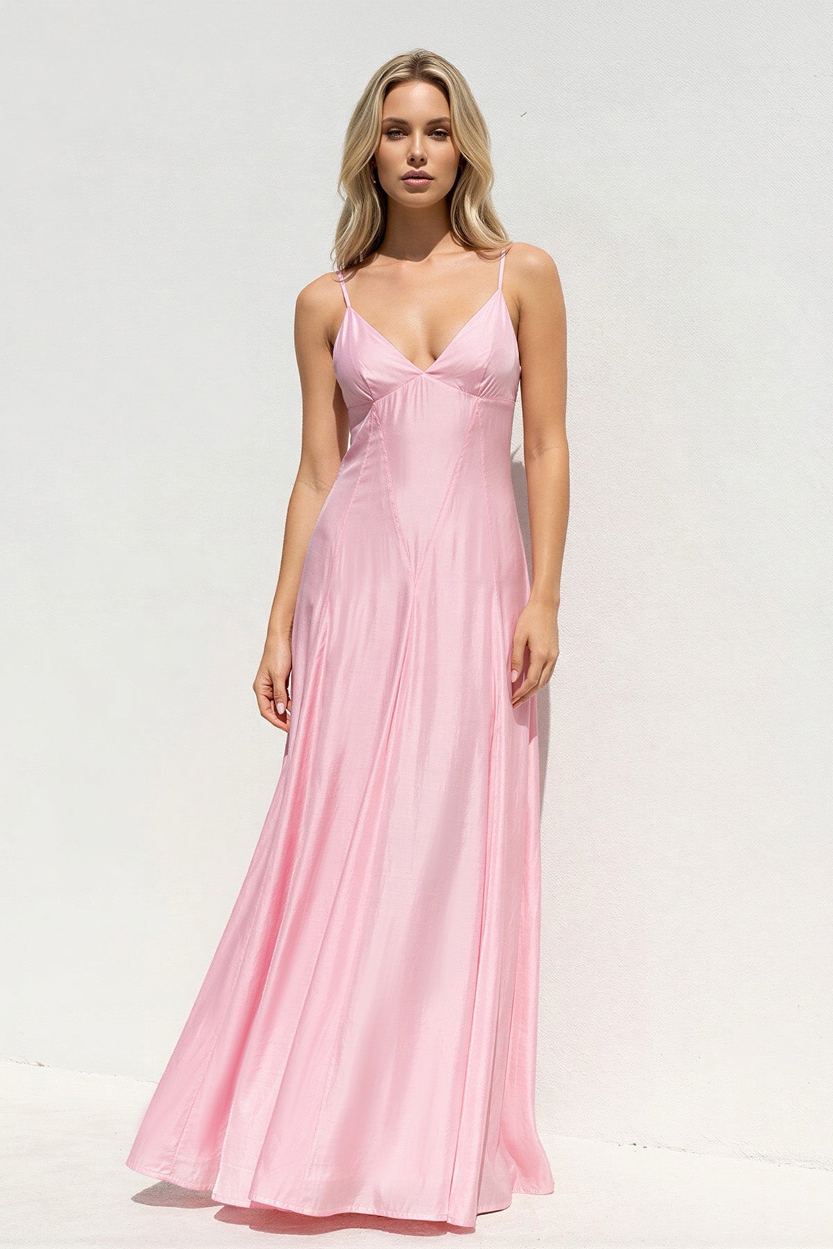 Robe longue coupe trapèze - Harana
