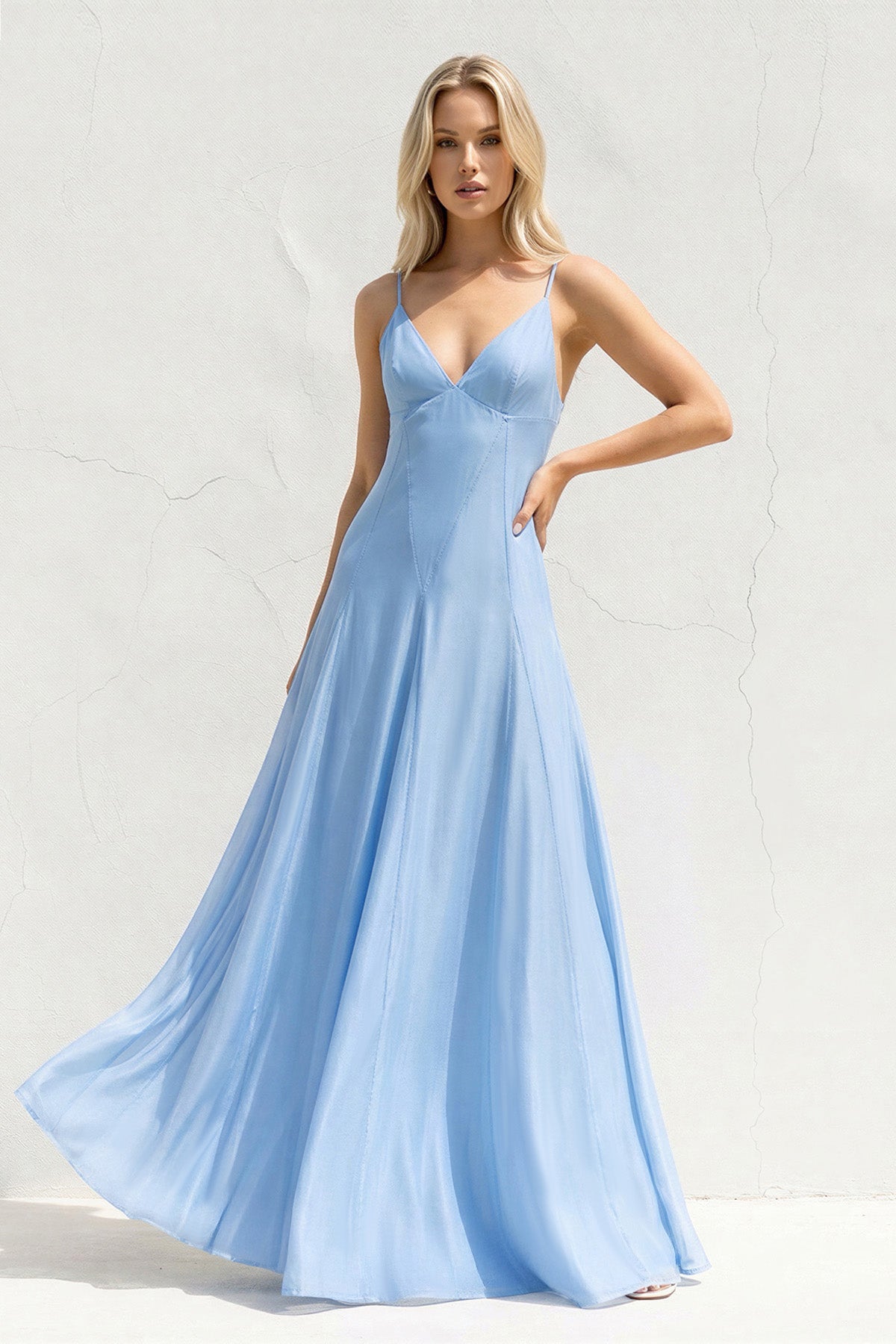 Robe longue coupe trapèze - Harana