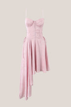 Robe rose midi en coton - Harana