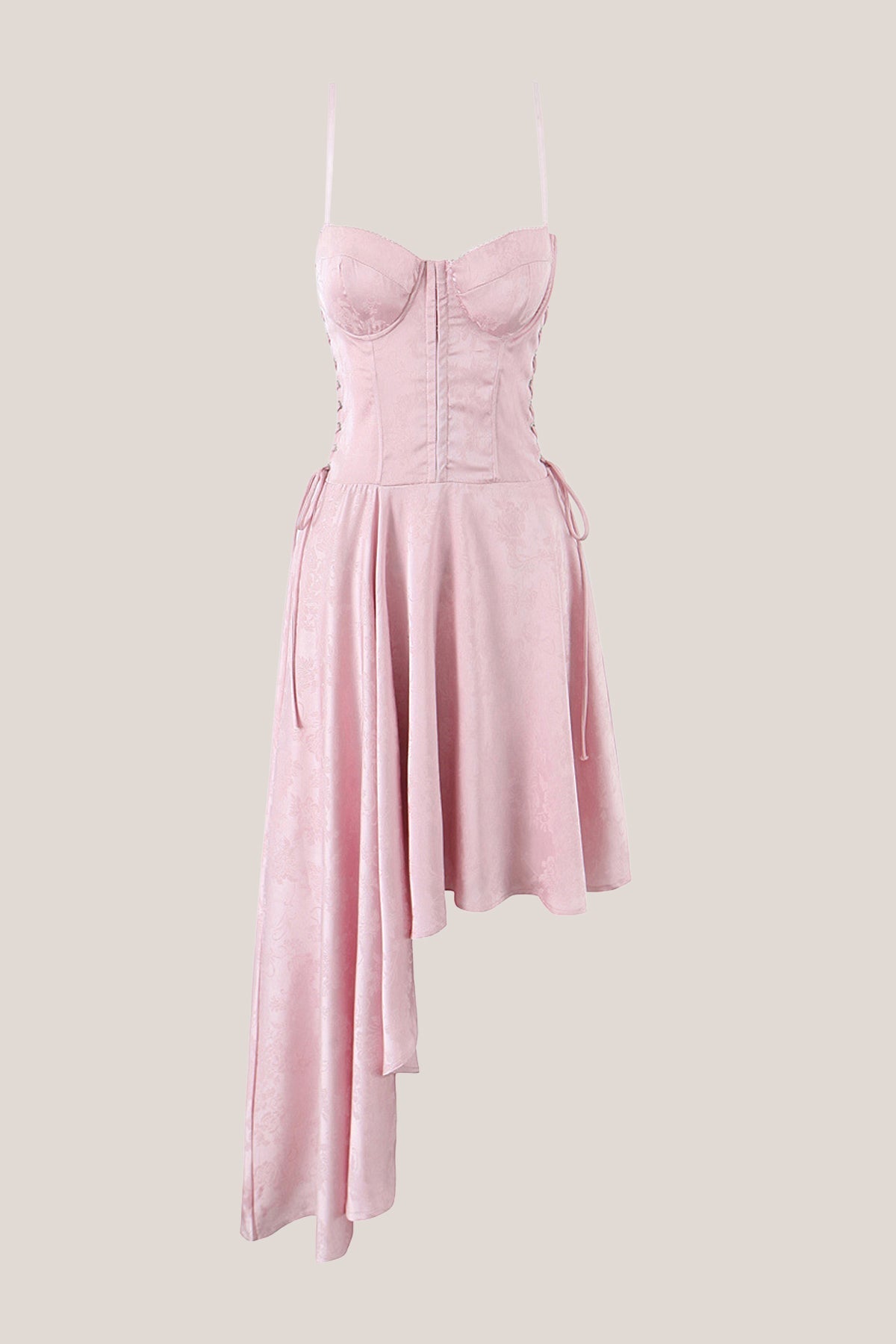 Robe rose midi en coton - Harana